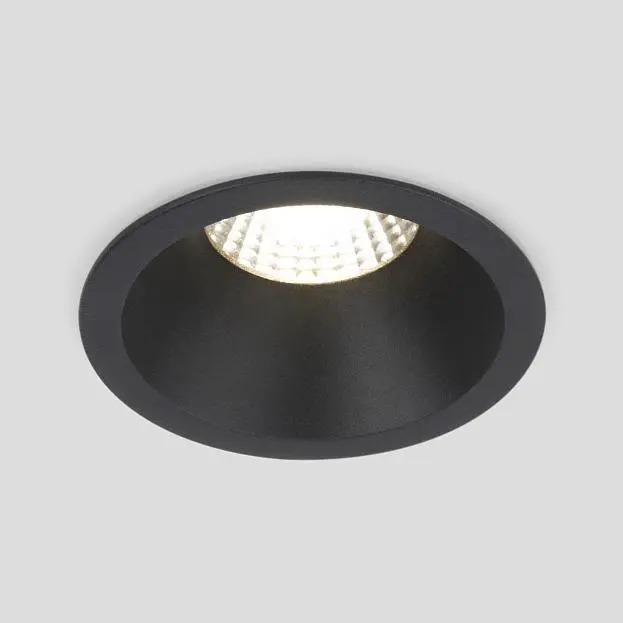 Встраиваемый светодиодный светильник 7W 3000K BK черный Elektrostandard 15266/LED Lin a063926