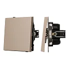 Механизм выключателя одноклавишный непроходной SWT-TENDO-MK01-PL-GD (230V, 10A) Arlight 054034