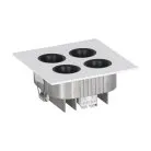 Встраиваемый светодиодный светильник литой алюминий, матово-белое RAL 9016, черный о Eglo 68191 MIZATA