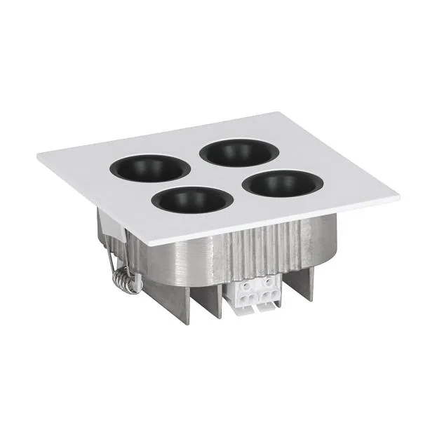 Встраиваемый светодиодный светильник литой алюминий, матово-белое RAL 9016, черный о Eglo 68191 MIZATA