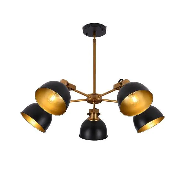 Подвесной светильник Lumina Deco LDP D017-5 BK Belmonti Подвесной светильник Lumina Deco LDP D017-5 BK Belmonti