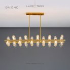 Реечный, рядный светильник SELMER LONG 40 ламп Lampatron 7657-21425