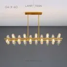 Реечный, рядный светильник SELMER LONG 40 ламп Lampatron 7657-21425