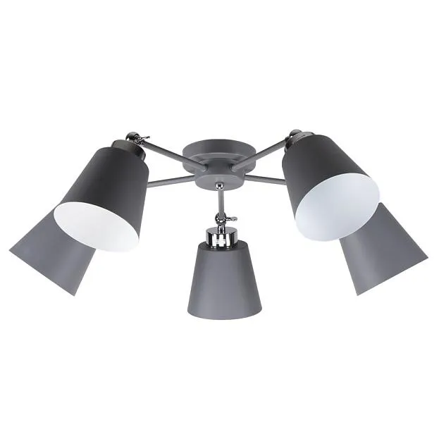 Потолочная люстра Imex MD.9103-5-S GR+CH