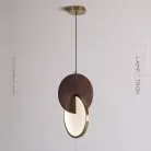 Подвесной светильник GLATT WOOD Размер L. Темное дерево. Lampatron 2975-7138