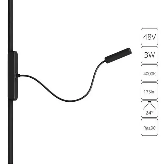 Магнитный трековый светильник Arte Lamp A6162PL-1BK RAPID Магнитный трековый светильник Arte Lamp A6162PL-1BK RAPID