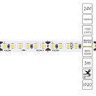 Светодиодная лента 24V 9,6W/m 4000К 5м Arte Lamp A2418008-02-4K TAPE