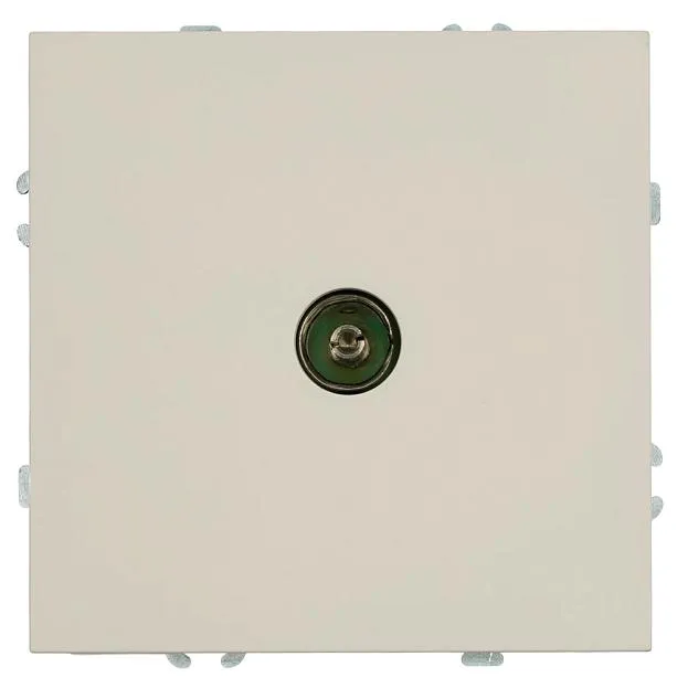 Розетка телевизионная 1-местная (механизм), 75 Ом, 5-862МГц, серия Эмили, кашемир, soft touch Stekker 49901 RST00-5108-08