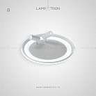 Потолочный светильник GARB Тип B. Размер M. Цвет Белый. Трехцветный свет Lampatron 4164-10404