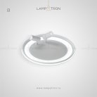 Потолочный светильник GARB Тип B. Размер M. Цвет Белый. Трехцветный свет Lampatron 4164-10404