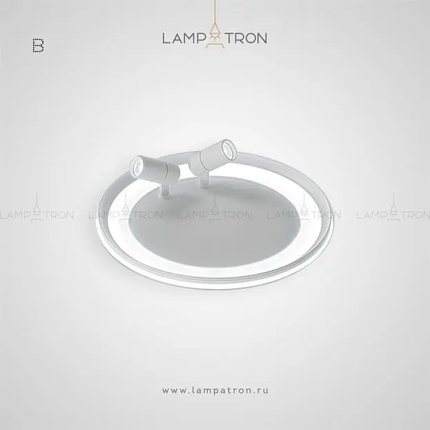Потолочный светильник GARB Тип B. Размер M. Цвет Белый. Трехцветный свет Lampatron 4164-10404 Потолочный светильник GARB Тип B. Размер M. Цвет Белый. Трехцветный свет Lampatron 4164-10404