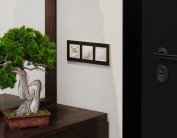 Лицевая панель ALFA (Бежевый глянец) для терморегулятора теплого пола Volt AP3057 QUANT