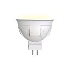 Лампочка светодиодная Uniel LED-JCDR 6W/WW/GU5.3/FR PLP01WH картон