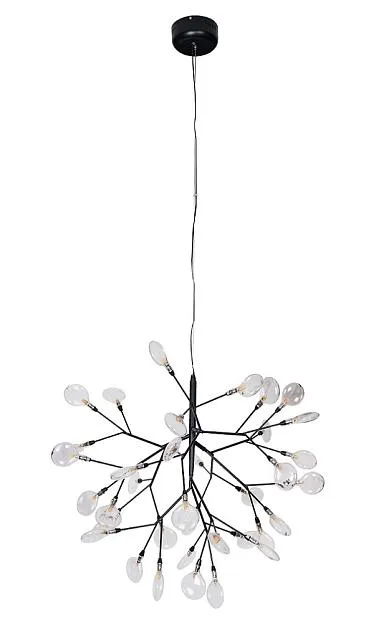 Светильник подвесной Crystal Lux EVITA SP36 BLACK/TRANSPARENT 1690/236