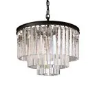 Люстра Delight Collection KR0387P-6 black/clear 1920s Odeon
