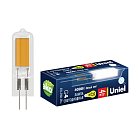 Лампочка светодиодная Uniel LED-JC-220/6W/4000K/G4/CL GLZ08TR картон