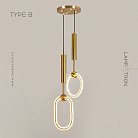 Готовая комбинация светильников FINNUR B DUO Тип B. Цвет Латунь. Трехцветный свет Lampatron 6903-18895