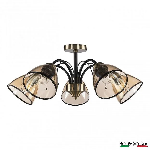 Люстра Arte Perfetto Luce APL22340260MDP/5 MBK+AB Люстра Arte Perfetto Luce APL22340260MDP/5 MBK+AB