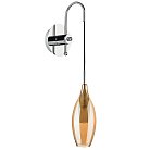 Бра PENTOLA 1х25W G9 ХРОМ/ЯНТАРЬ Lightstar 803523 PENTOLA