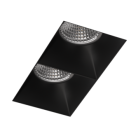 Встраиваемый светильник под сменную лампу Ledron Rise SQ H KIT2 Black