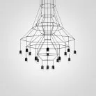Люстра Via Wireflow Chandelier Polyhedral 0315 Suspension Lamp 75118-22 ImperiumLoft