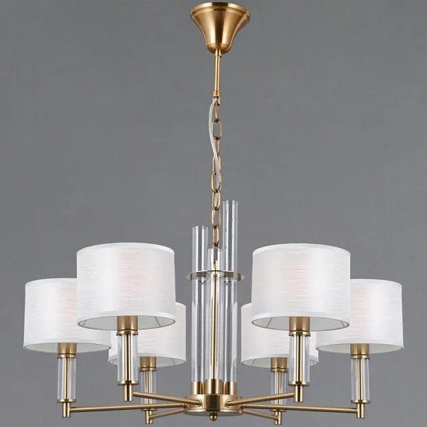 Подвесная люстра ILLUMICO IL0755-6PSQ-25 BRASS GENOA Подвесная люстра ILLUMICO IL0755-6PSQ-25 BRASS GENOA