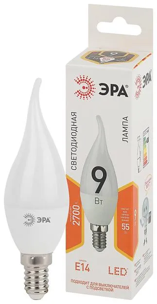 Лампочка светодиодная ЭРА LED BXS-9W-827-E14