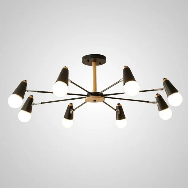 Потолочная люстра ROTARY L8 Black ImperiumLoft 205627-23 rotary01