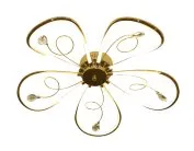 Потолочная люстра Ambrella light LC576/5 GD золото 65W 4200K 620*620*110 (Без ПДУ)