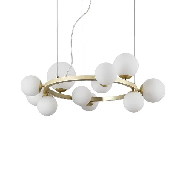 Подвесной светильник Ideal Lux 283807 PERLAGE SP11 OTTONE SATINATO Подвесной светильник Ideal Lux 283807 PERLAGE SP11 OTTONE SATINATO
