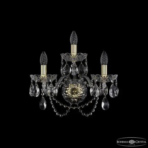 Бра хрустальный Bohemia 1402B/2+1/160/XL G Бра хрустальный Bohemia 1402B/2+1/160/XL G