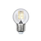 Лампочка светодиодная Uniel LED-G45-5W/WW/E27/CL/DIM GLA01TR картон