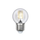Лампочка светодиодная Uniel LED-G45-5W/WW/E27/CL/DIM GLA01TR картон