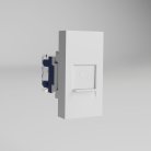 Модульная розетка Ethernet RJ-45 Cat.6 22,5×45 (белый) Werkel W1281101 Встраиваемые модульные механизмы a069369