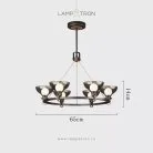 Кольцевые люстры и светильники WOLFGANG 6 плафонов Lampatron wolfgang-6 8641-24129