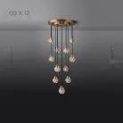 Готовая комбинация светильников MAIBEL MORE 12 ламп. Диск Lampatron f-maibel-more-12-disk 4852-12412