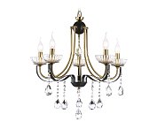 Подвесная люстра Ambrella light TR4952/5 BK/GD/CL