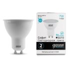 Лампа Gauss 13627 GU10 7W 4100K матовая Elementary MR16