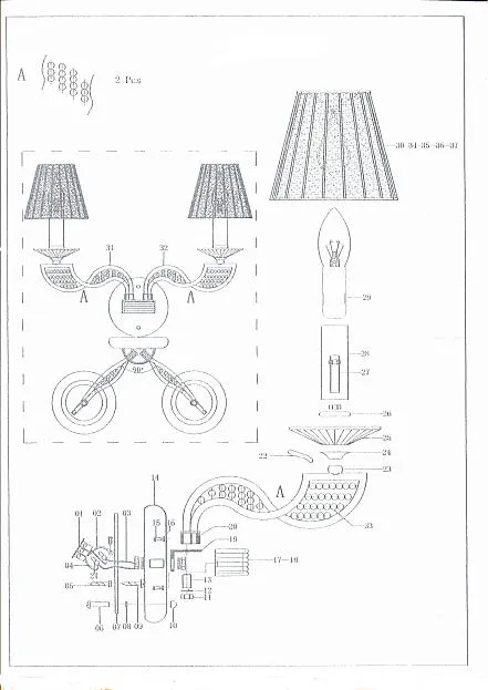 Бра Osgona 702624 Alveare Бра Osgona 702624 Alveare