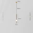 Подвесной светильник WAND VRT Модель A. Цвет латунь. Размер S Lampatron wand-vrt-a-brass-s 8625-24073