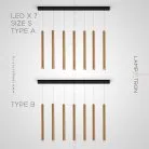 Готовая комбинация светильников HARDER COMBO Тип А. Размер S. 7 ламп Lampatron 6792-18640