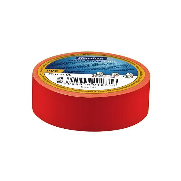 Изолента пвх KANLUX IT-1/20-RE (1273) Изолента пвх KANLUX IT-1/20-RE (1273)