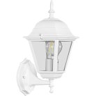 Светильник садово-парковый четырехгранный на стену вверх 100W E27 230V белый Feron 11023 4201/PL4201