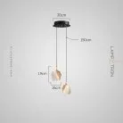 Подвесной светильник AUBREY 2 светильника Lampatron f-aubrey-2 8584-23901