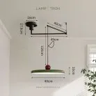 Подвесной светильник DENVER Зеленый + Черный Lampatron 8177-22383