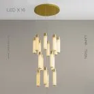 Готовая комбинация светильников COMTESSE 16 ламп Lampatron 6432-17340