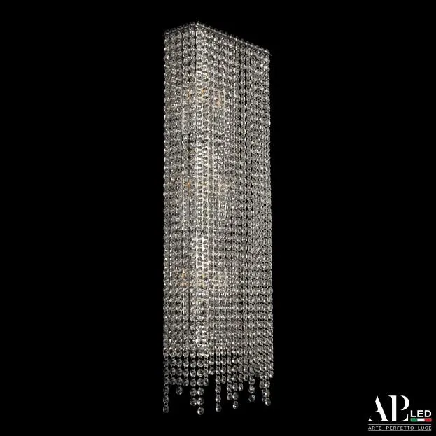 Бра светодиодные хрустальные APL LED SH500.B1.25-70.B.Ni.E14 Sicilia Бра светодиодные хрустальные APL LED SH500.B1.25-70.B.Ni.E14 Sicilia