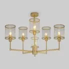 Потолочная люстра Eurosvet 60144/6 золото Inari a061942