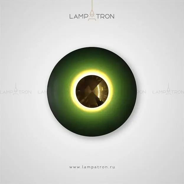 Бра ALESTA Размер L. Цвет Золото+Зеленый Lampatron 4777-12091 Бра ALESTA Размер L. Цвет Золото+Зеленый Lampatron 4777-12091
