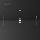 Подвесной светильник KLABBE 3 лампы Lampatron klabbe-3 7668-21483